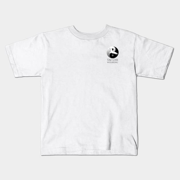 Tai Chi Wellbeing (for light backgrounds) Kids T-Shirt by Tai Chi Wellbeing